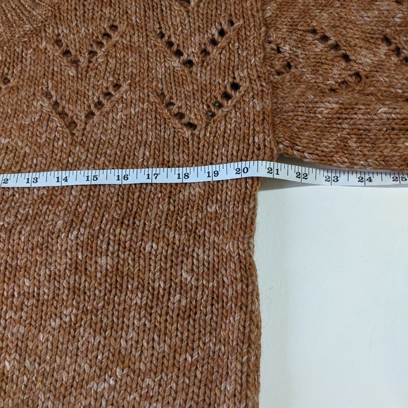 Madewell Pointelle Bubble Sleeve Pullover Sweater - Picture 6 of 8